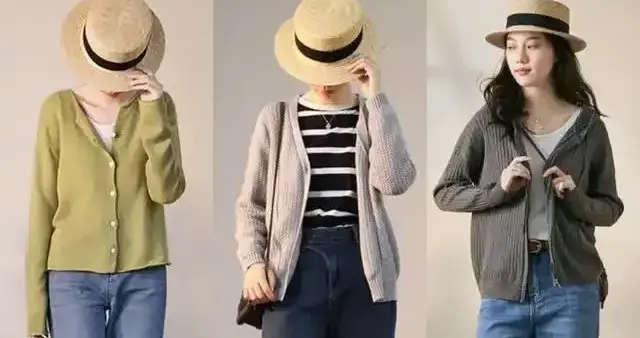 女生“针织开衫”风格多变，39套穿出时尚高级感，简约大方还耐看