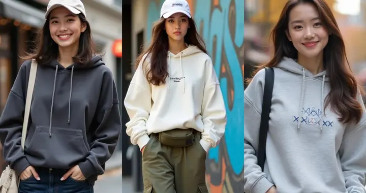 原来连帽衫叠穿这么好看，中年女性春季这样穿，时髦显瘦显年轻