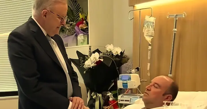 澳大利亚总理在医院慰问海滩枪击事件夺枪男子：见到他是我的荣幸