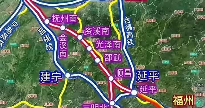 江西第一条 350km/h直达福建沿海高铁，南昌-厦门翔安机场2小时！