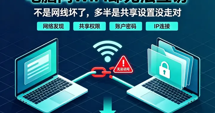 局域网共享总连不上？Win11这个新规卡住了90%的人，三步排查搞定