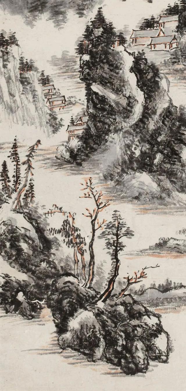 黄宾虹《清晖诗画意》欣赏