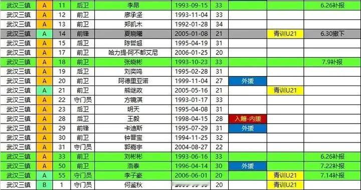 夏窗收官！武汉三镇撤销外援中卫，全新战术思路：死守反击搏保级
