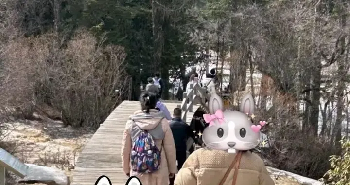 四川黄龙一男童向钙化彩池内小便，景区：禁止该家庭再次入园，事发地附近配...