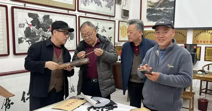 著名品牌策划专家李长征一行深入陕西省新闻书画家协会考察调研