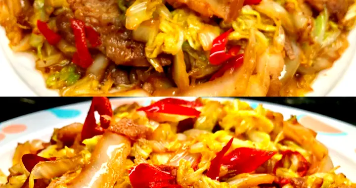 家常下饭菜：娃娃菜的清甜与肉片的嫩滑
