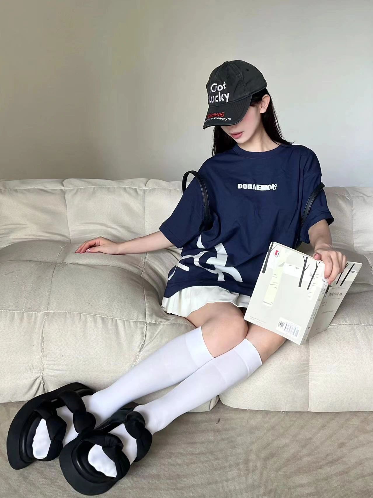 凉感薄款压力小腿袜