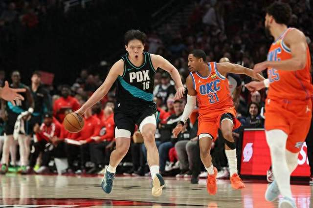 NBA｜杨瀚森出场4分钟1篮板 开拓者不敌雷霆