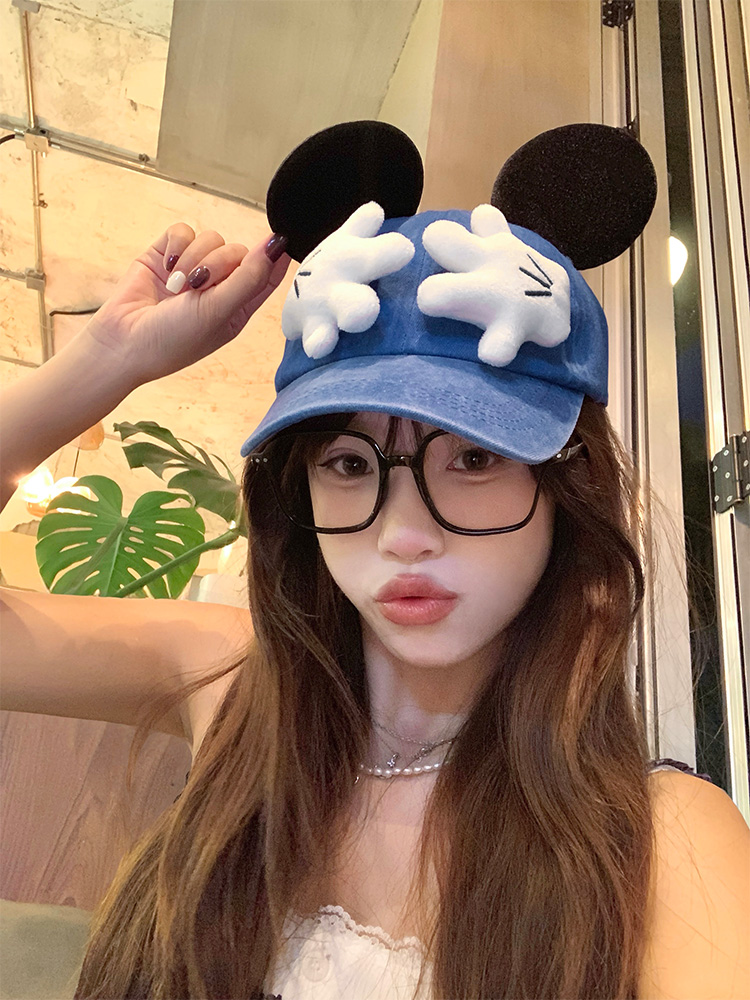 夏季搞怪米奇大耳朵帽，显脸小又可爱