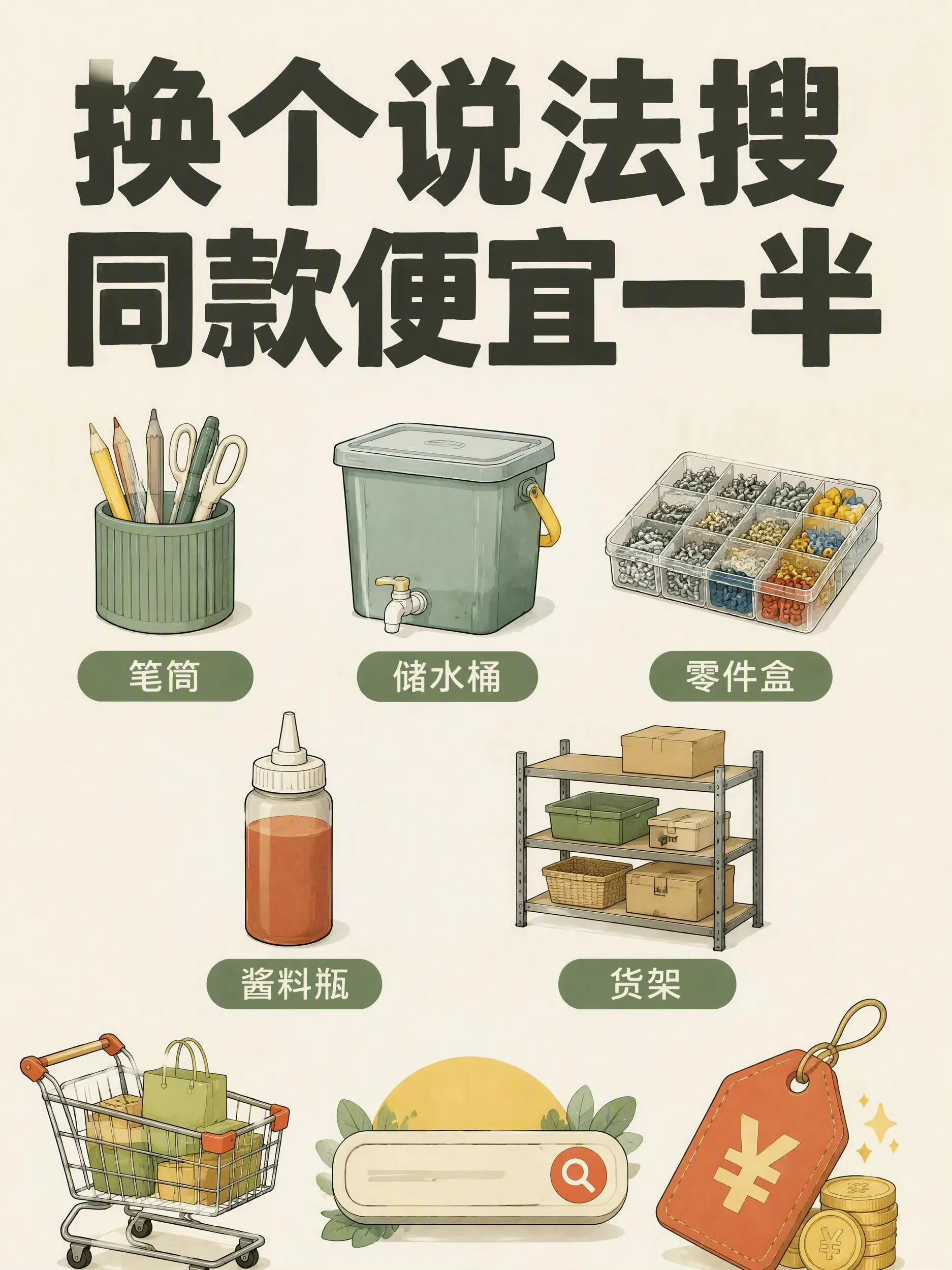 网购换个搜索词，价格直接砍半，配合活动更便宜今晚8点天猫5折秒杀
