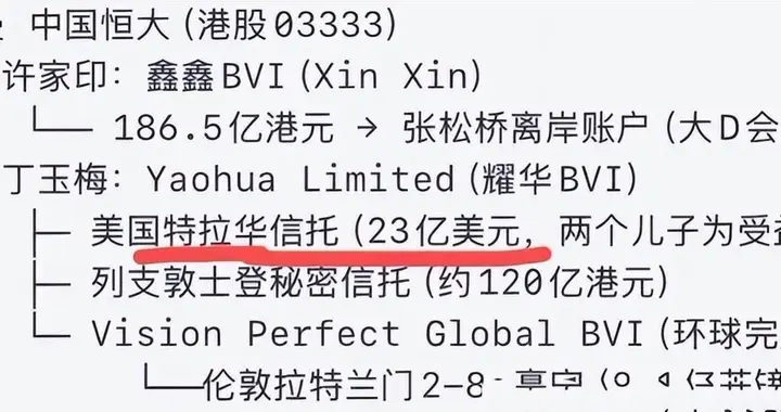 瞒不住了！许家印186.5亿巨资被挖出，不是转给了丁玉梅，而是他