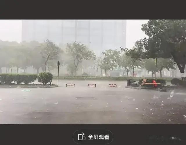 广州五月下冰雹制定有点说法，网友：只有瑞幸员工提着桶冲了出去