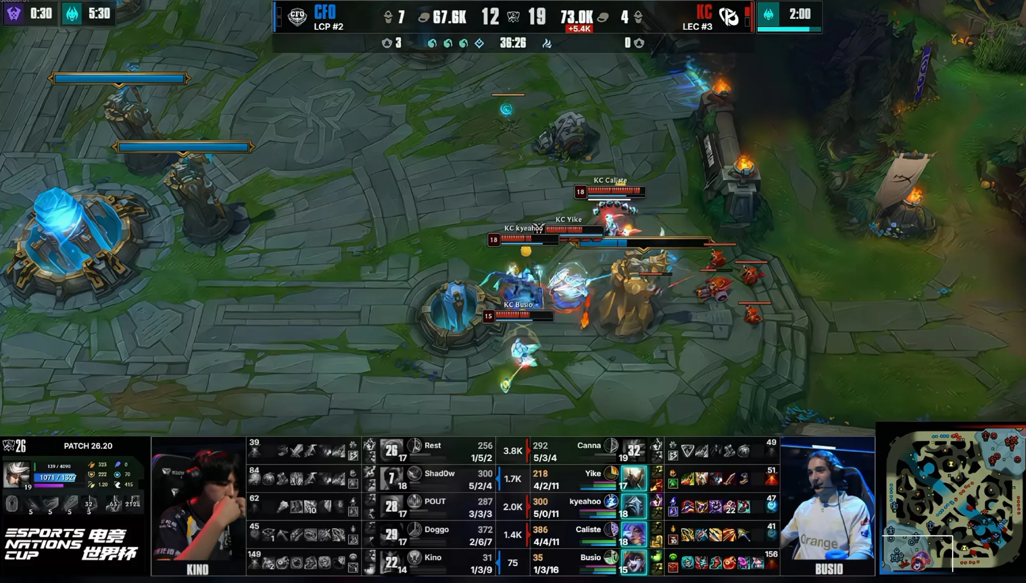 【KC 2-0 CFO】五次长暂停，比赛顺利打完就算成功！Doggo中...