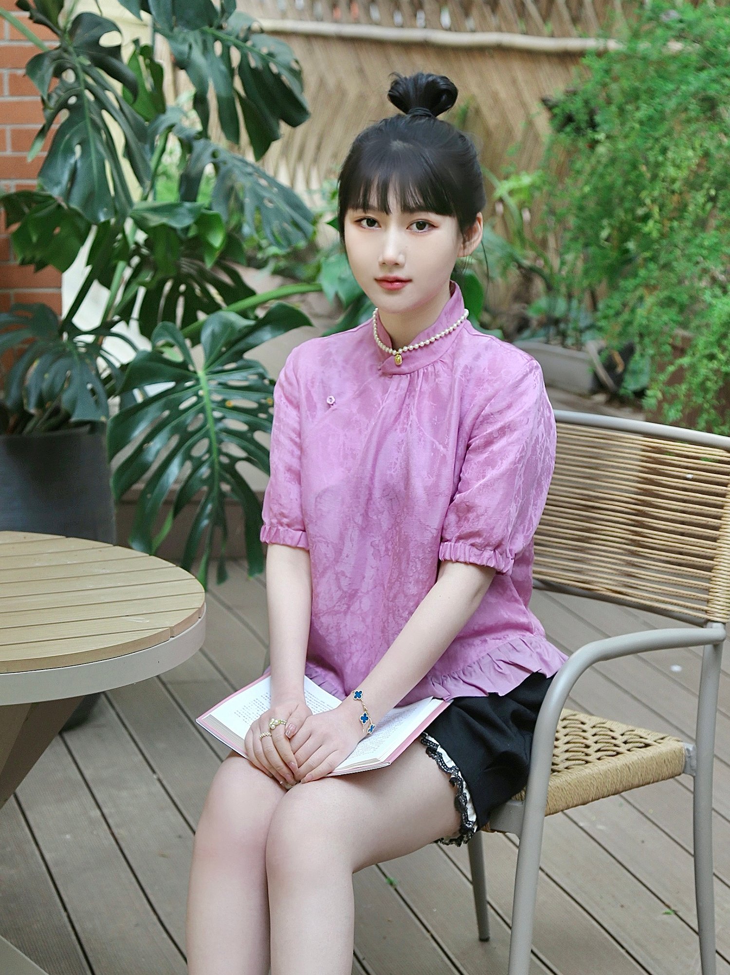 新中式暗纹衬衫