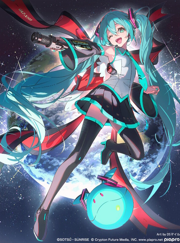 《高达》45周年官方整活！初音未来化身经典机体玩