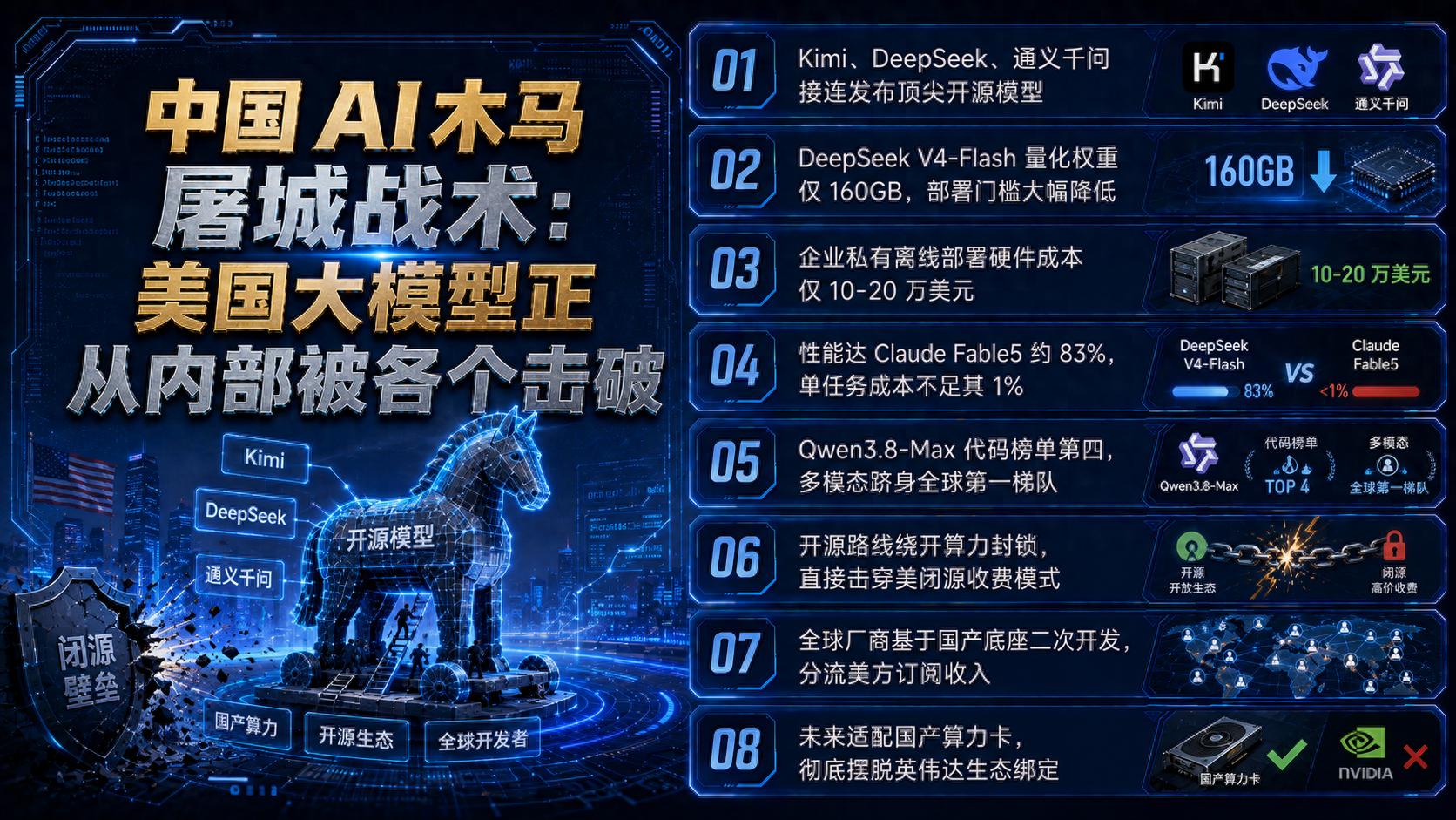 中国AI木马屠城：DeepSeek斩杀线：美国大模型正从内部被各个击破