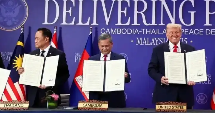 特朗普出手真有效？泰柬两国停战了，还签署了停火协议！