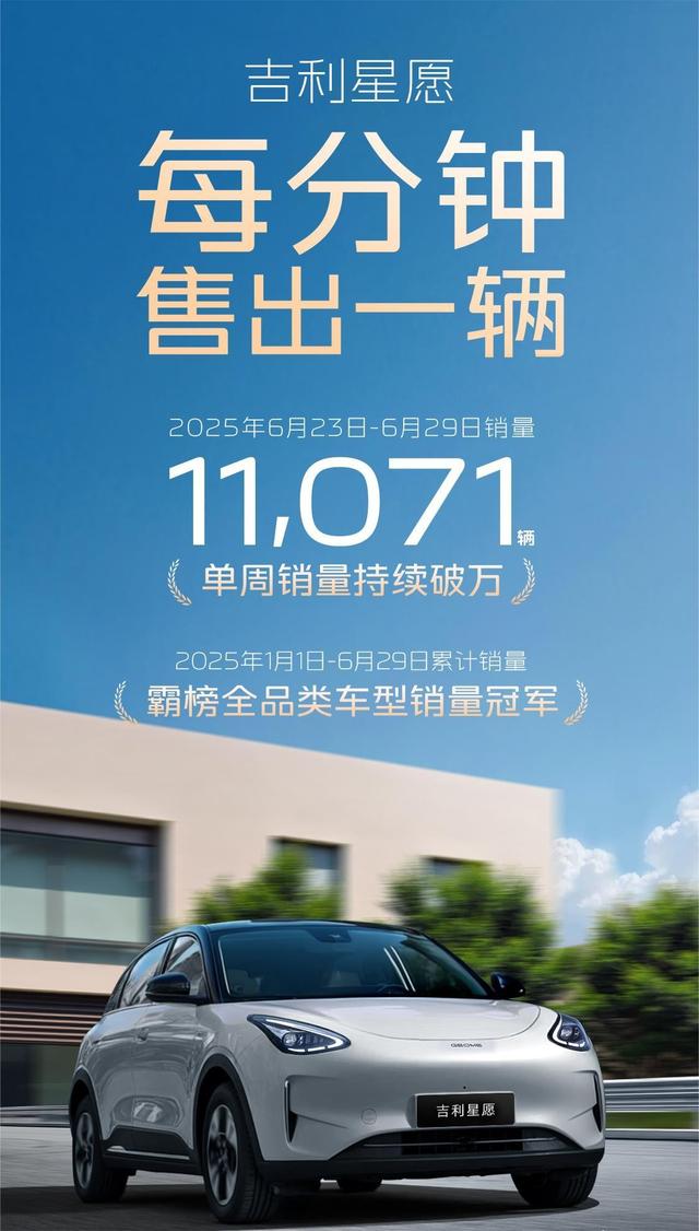 单周卖11071辆！6.58万起的星愿，凭啥成代步王？