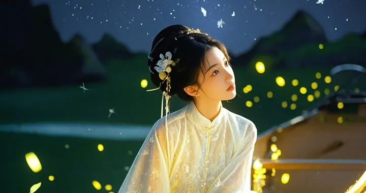 两首小诗，同样是写水，一首写有月，一首写无月，都写得唯美空灵