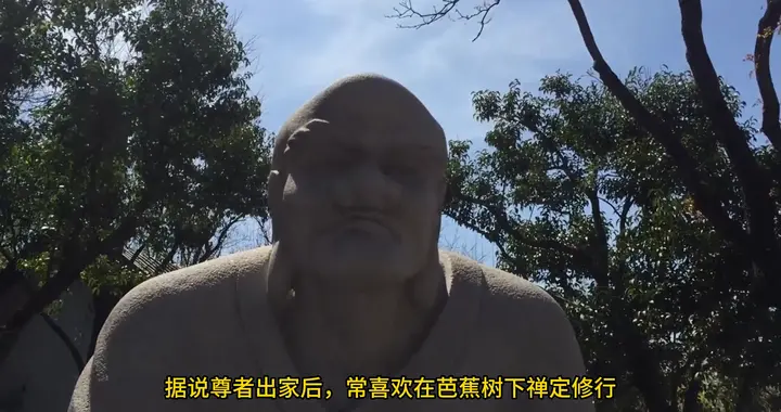 济南千佛山风景区十八罗汉第十四位，伐那婆斯尊者