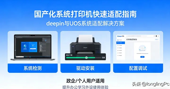 deepin/UOS系统打印机配置全攻略，四种办公环境轻松搞定！
