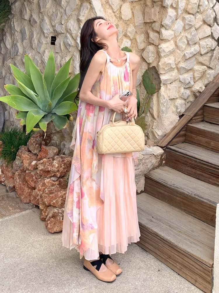 「粉纱碎花裙🌷浪漫一夏仙气飘飘」