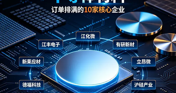 半导体材料：订单排满的10家核心企业