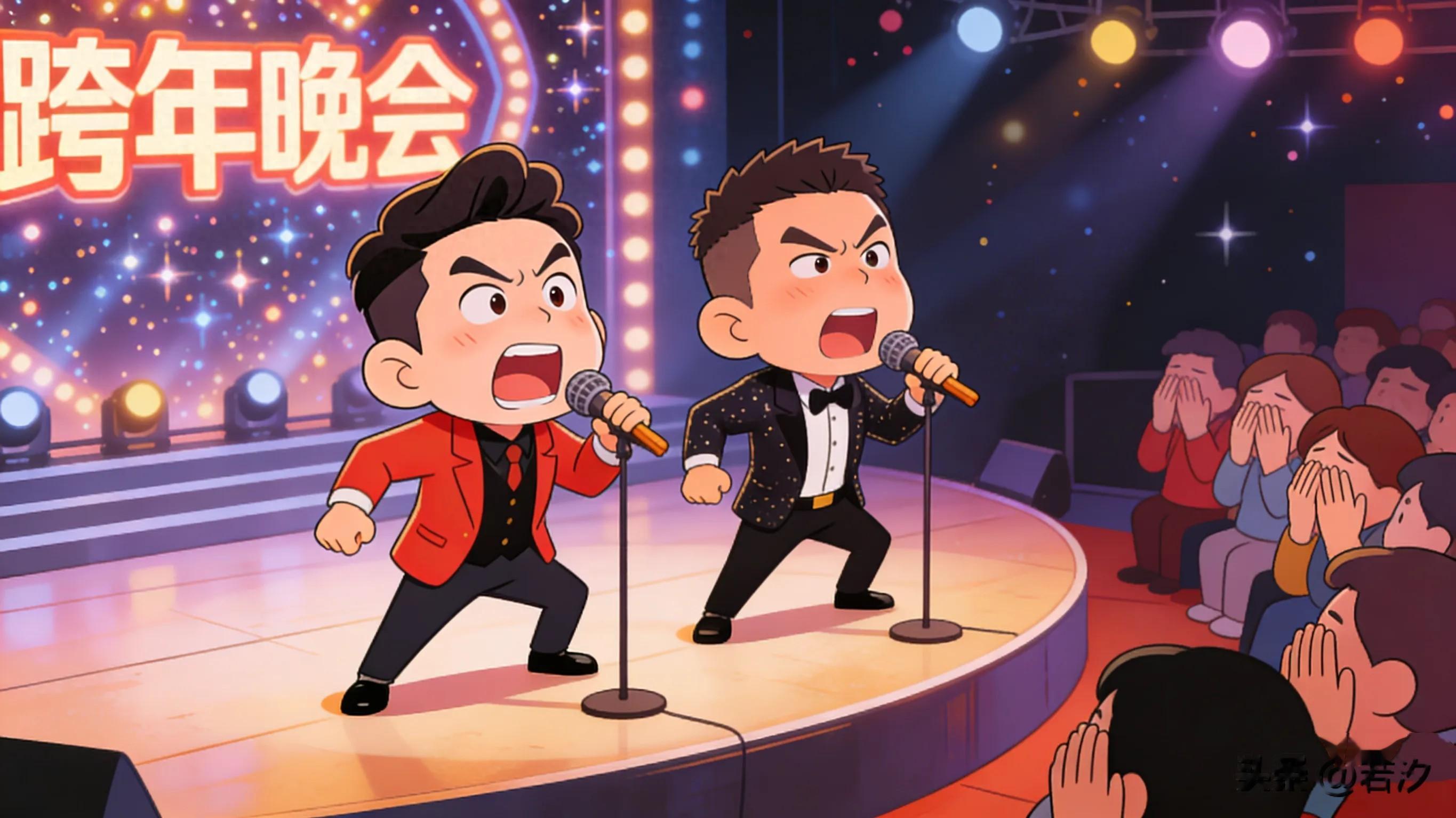 跨年晚会爆笑名场面：真唱修罗场 情怀戳泪点
