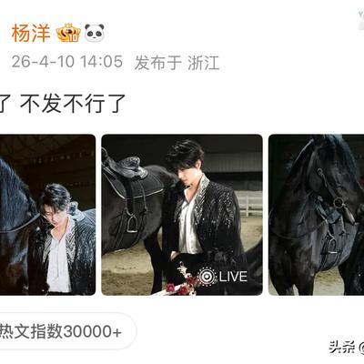 徐白White：4月10日，杨洋为了升金