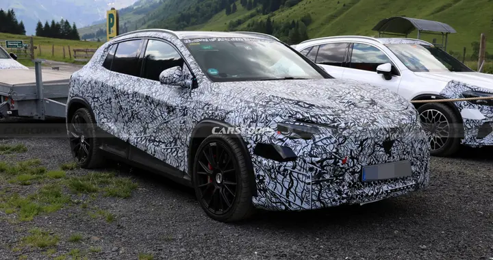 奔驰纯电AMG GLA路测谍照：预计三电机、大电池+F1散热