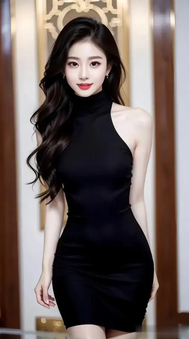 美女壁纸‖ 优雅黑裙，气质满分，美到心动！💕