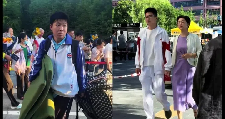 看破防了！人大附中被赞“标准答案”，乡镇考生自己扛着行李回家