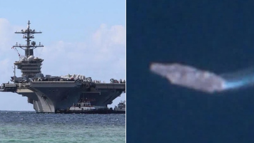 抵近伊朗，卫星捕获美航母在阿曼附近活动