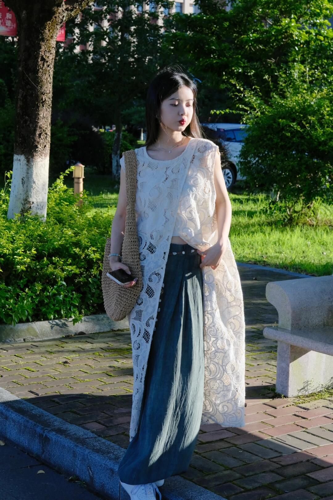 早秋温柔风穿搭