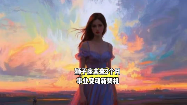 狮子座未来3个月事业新契机，让我们一起迎接好运！