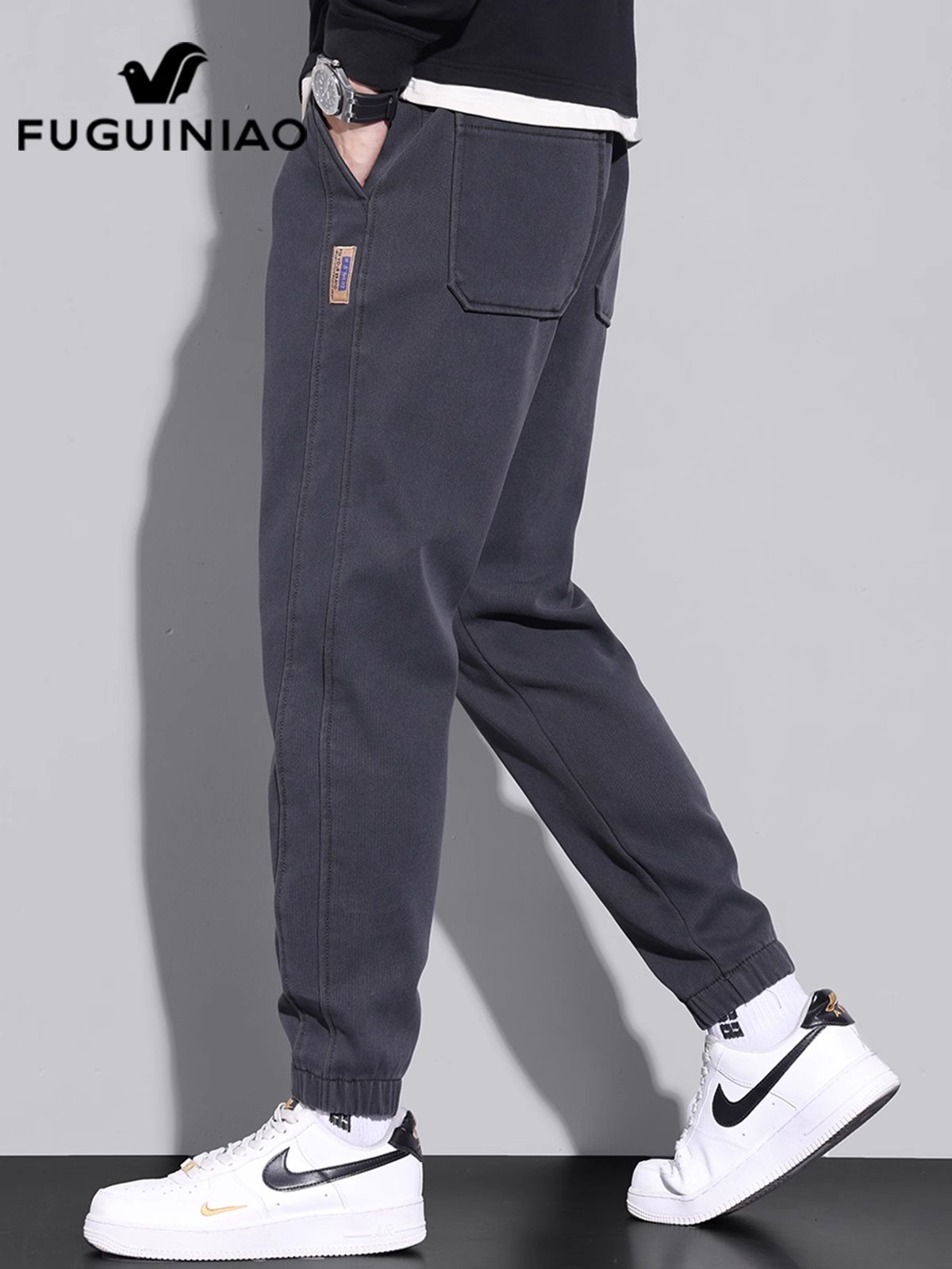 富贵鸟春季休闲裤男士