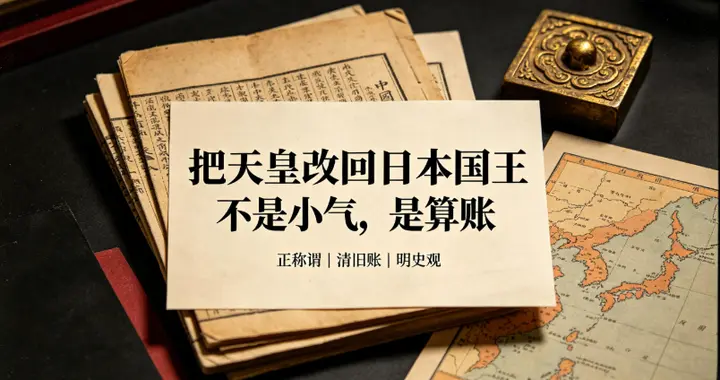 日本天皇改成日本国王，两字之差，藏百年国耻，很多人至今没弄懂