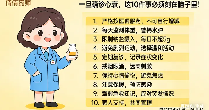 一旦确诊心衰，这10件事必须刻在脑子里！早知道少住院、保命长