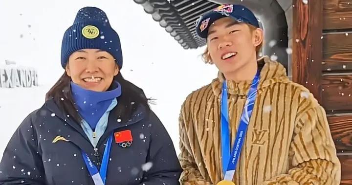 苏翊鸣徐梦桃等不及宁忠岩，就合拍了冠军视频，黑吉辽三金凑齐了