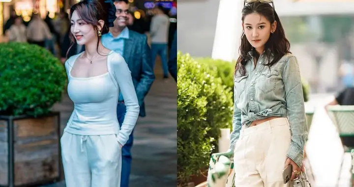 被北京女生美到了！满大街都在穿“白色长裤”，简约干净又高级
