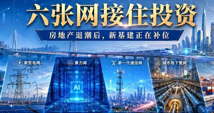 房地产退潮后，谁来接住经济？国务院发力“六张网”和服务业！