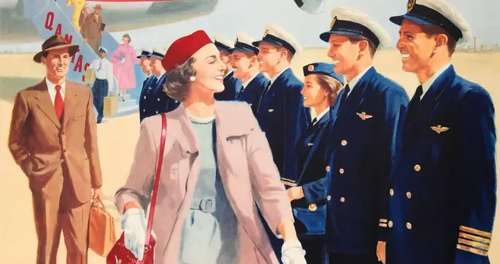 海报虽老，飞行的优雅从未过时。