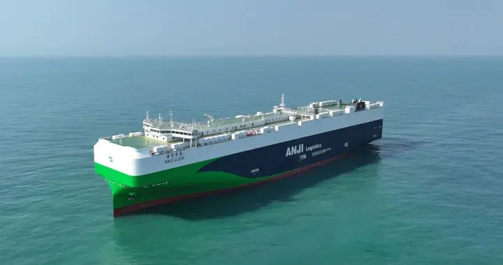 第42艘巨轮启航！9500车位“安吉吉盛”轮正式加入安吉物流船队