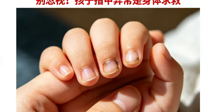 指甲是孩子健康预警器？出现这 4 种情况，立刻查