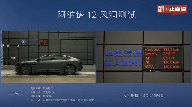 专业机构、权威媒体、现场公证！阿维塔公开直播风洞测试打破质疑