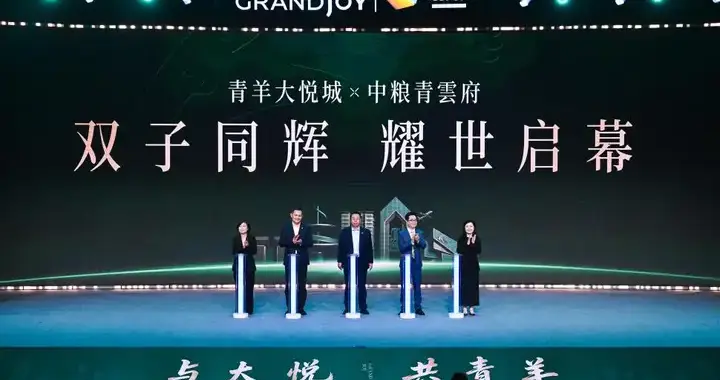 与大悦 共青羊——青羊城市价值推介暨中粮双子启幕盛典圆满举行
