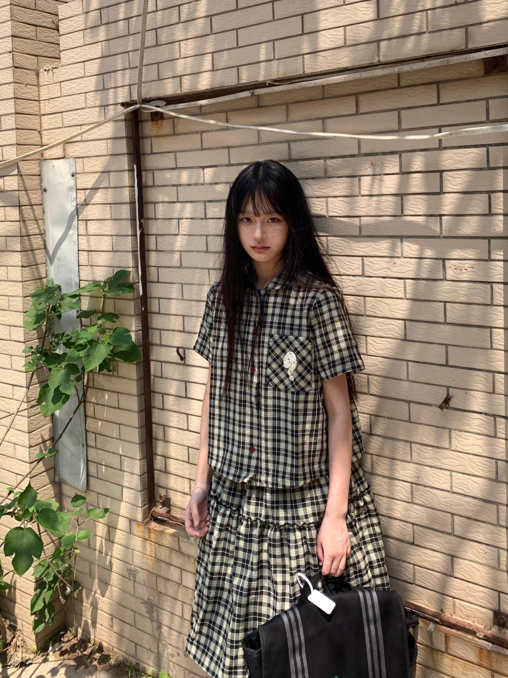 哇哇哇！炒鸡小清新少女感的格子连衣裙