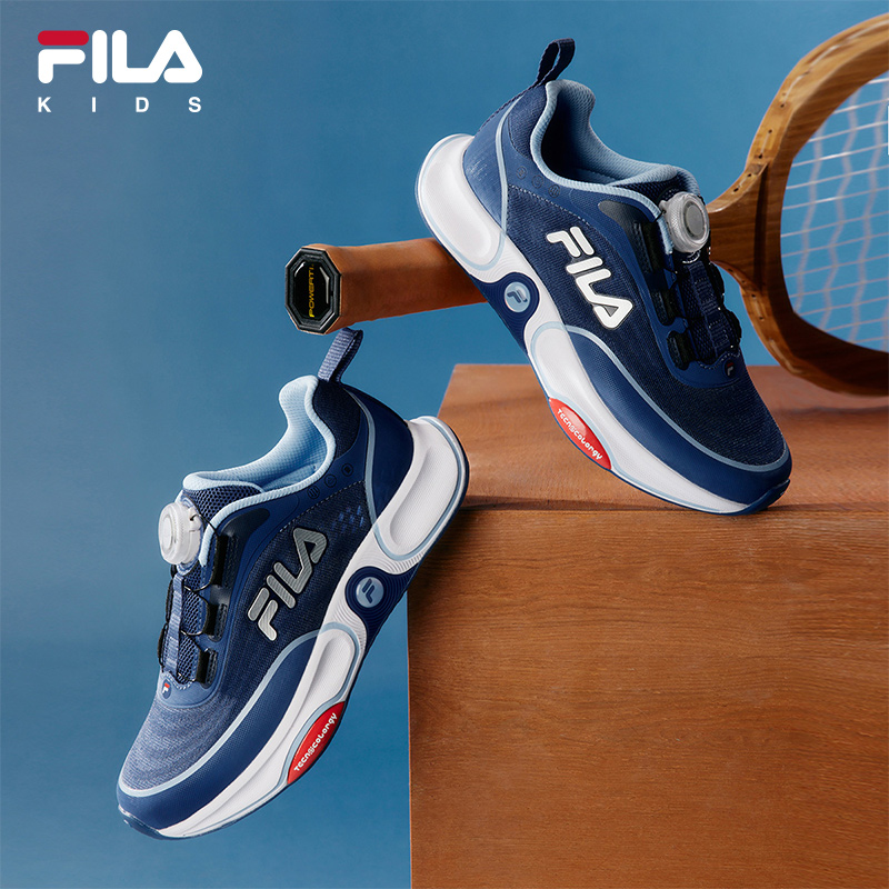 斐乐儿童夏季新款旋钮网面跳绳运动鞋