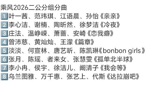 家有小金豆儿：浪姐二公队长和选曲已出，怎