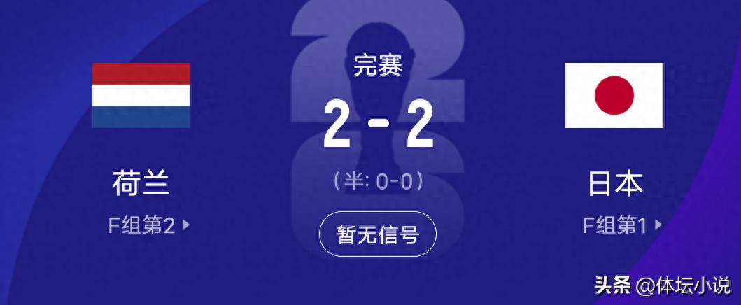 2-2！亚洲球队太猛，日本爆冷绝平荷兰，4战欧洲不败，亚足联狂喜